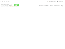 Tablet Screenshot of digital-zest.com